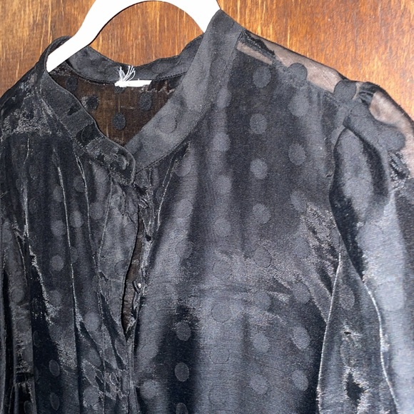 H&M polk dot top/dress (sheer) - Picture 2 of 4